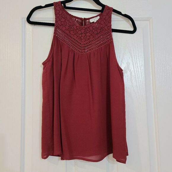 Joie Silk Crochet Boho Tank Blouse Size XS - Picture 1 of 6